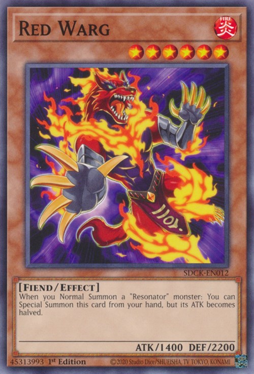 Red Warg [SDCK-EN012] Common Yu-Gi-Oh!