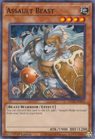 Assault Beast [SDCK-EN018] Common Yu-Gi-Oh!