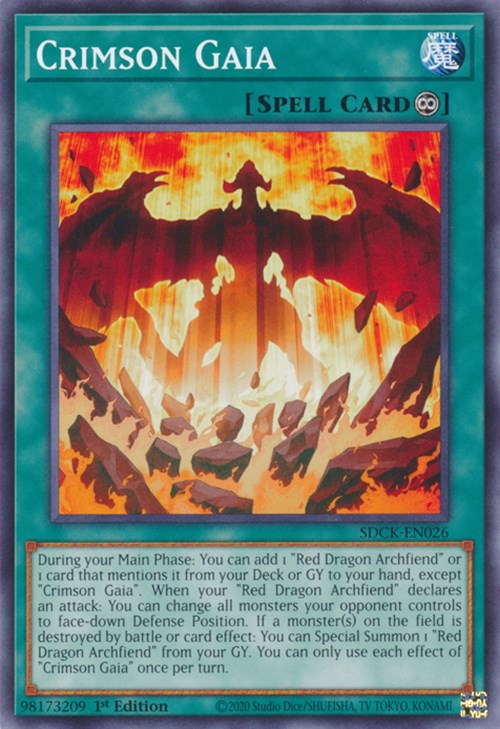 Crimson Gaia [SDCK-EN026] Common Yu-Gi-Oh!