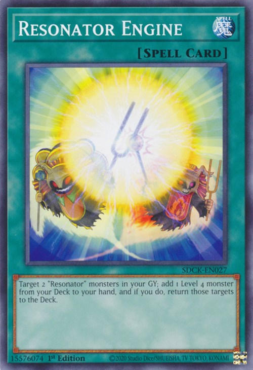 Resonator Engine [SDCK-EN027] Common Yu-Gi-Oh!