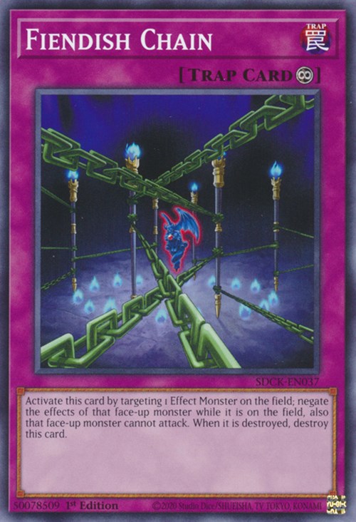 Fiendish Chain [SDCK-EN037] Common Yu-Gi-Oh!