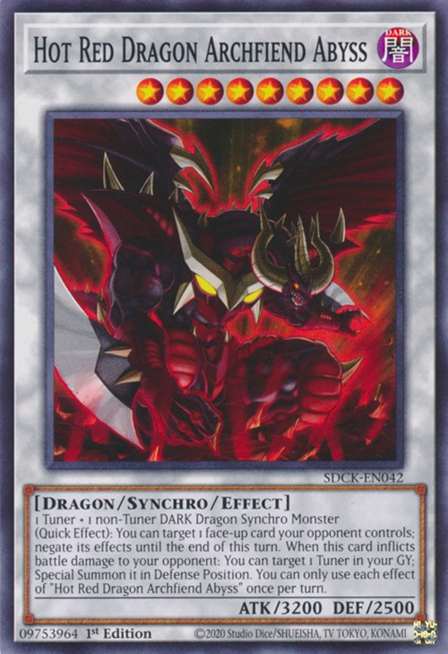 Hot Red Dragon Archfiend Abyss [SDCK-EN042] Common Yu-Gi-Oh!