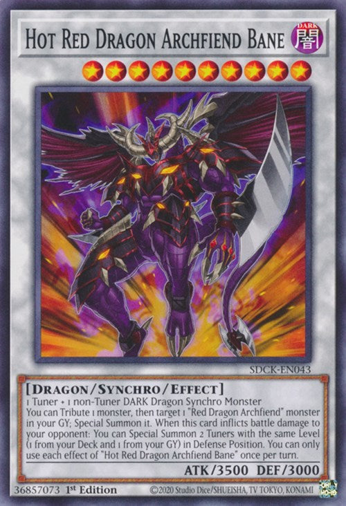 Hot Red Dragon Archfiend Bane [SDCK-EN043] Common Yu-Gi-Oh!