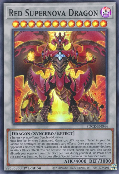 Red Supernova Dragon [SDCK-EN044] Super Rare Yu-Gi-Oh!