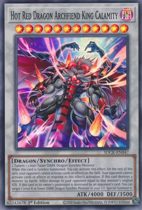 Hot Red Dragon Archfiend King Calamity [SDCK-EN047] Super Rare Yu-Gi-Oh!