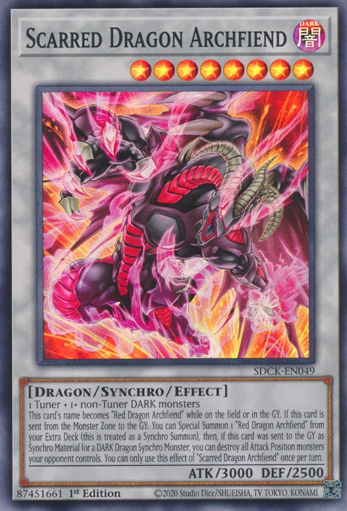 Scarred Dragon Archfiend [SDCK-EN049] Super Rare Yu-Gi-Oh!