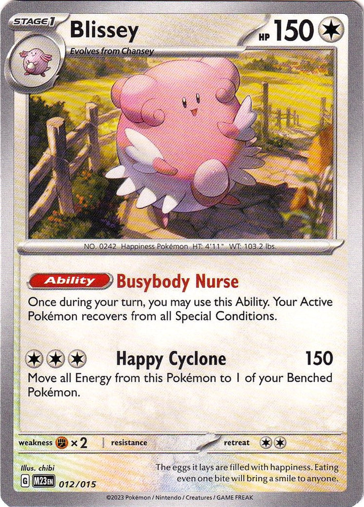 Blissey (012/015) [McDonald's Promos: 2023 Collection] Pokémon