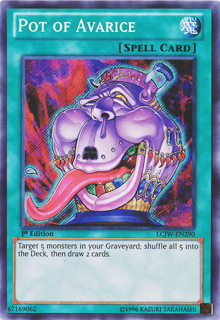 Pot of Avarice [LCJW-EN290] Secret Rare Yu-Gi-Oh!