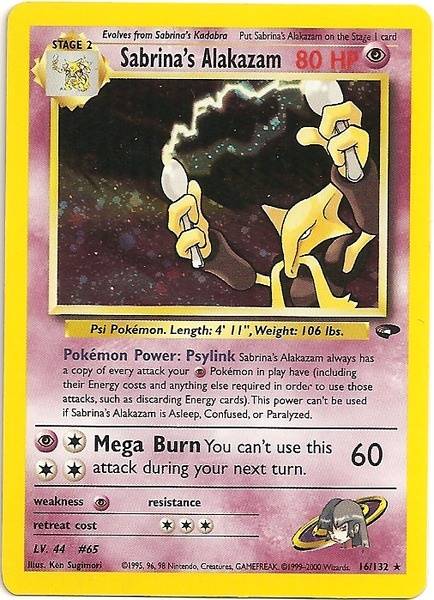 Sabrina's Alakazam (16/132) [Gym Challenge Unlimited] Pokémon