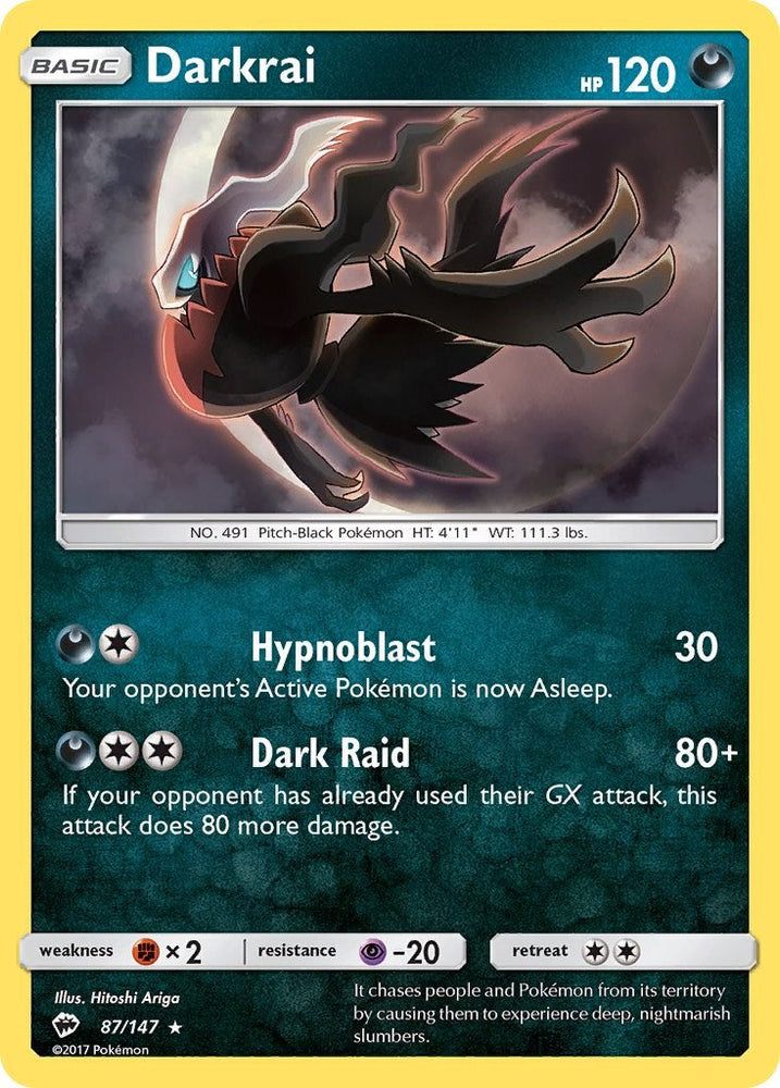 Darkrai (87/147) [Sun & Moon: Burning Shadows] Pokémon