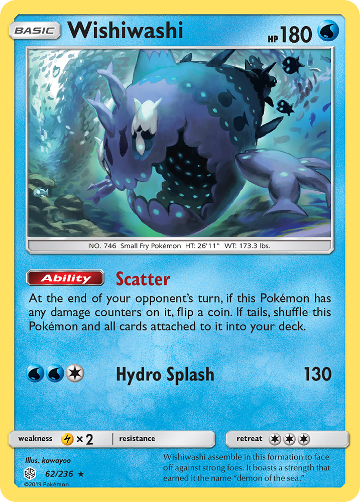 Wishiwashi (62/236) [Sun & Moon: Cosmic Eclipse] Pokémon