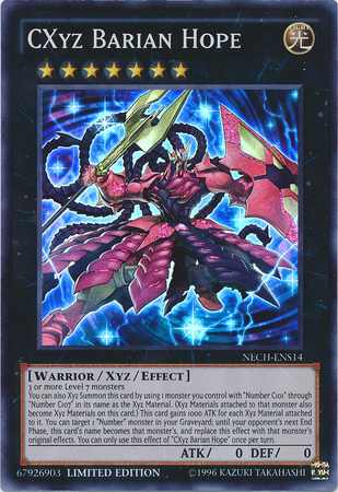 CXyz Barian Hope (SE) [NECH-ENS14] Super Rare Yu-Gi-Oh!