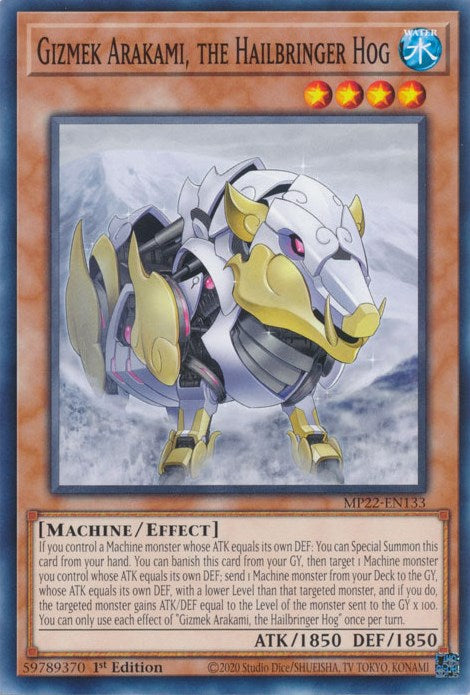 Gizmek Arakami, the Hailbringer Hog [MP22-EN133] Common Yu-Gi-Oh!
