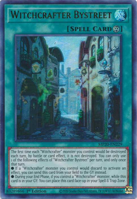 Witchcrafter Bystreet [MP20-EN229] Ultra Rare Yu-Gi-Oh!