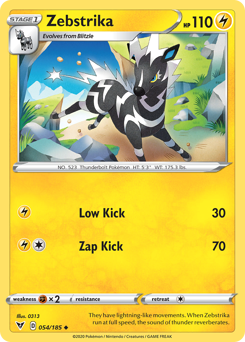 Zebstrika (054/185) [Sword & Shield: Vivid Voltage] Pokémon