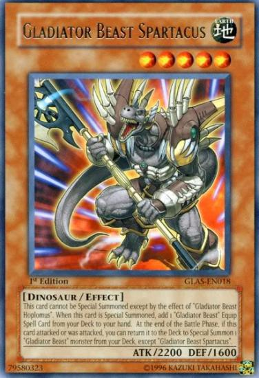Gladiator Beast Spartacus [GLAS-EN018] Rare Yu-Gi-Oh!