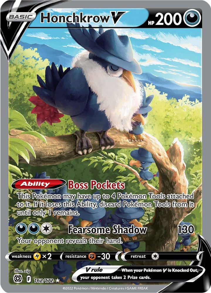 Honchkrow V (162/172) [Sword & Shield: Brilliant Stars] Pokémon