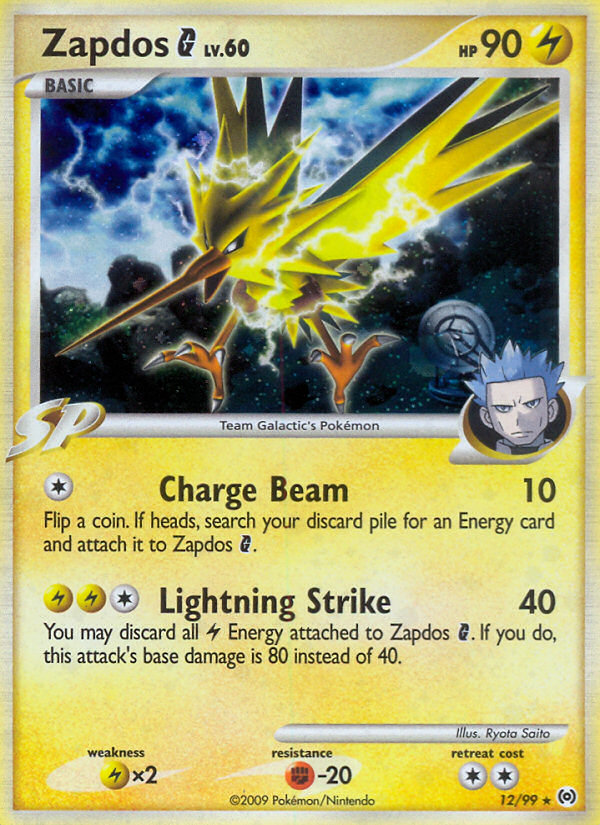 Zapdos G (12/99) [Platinum: Arceus] Pokémon
