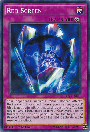 Red Screen [LC5D-EN083] Common Yu-Gi-Oh!