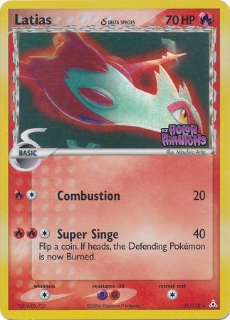 Latias (21/110) (Delta Species) (Stamped) [EX: Holon Phantoms] Pokémon
