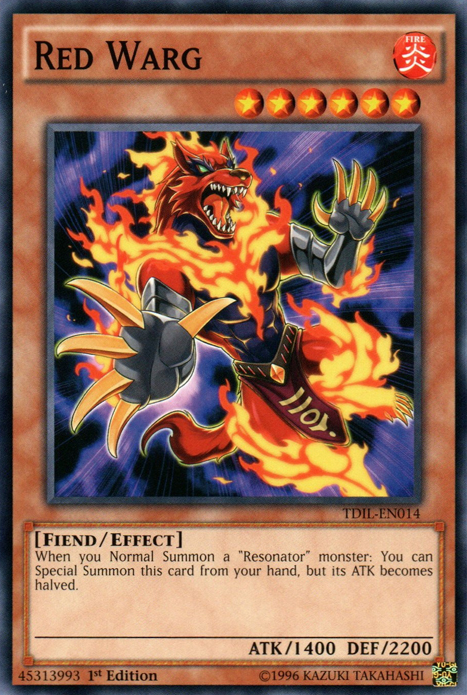 Red Warg [TDIL-EN014] Common Yu-Gi-Oh!
