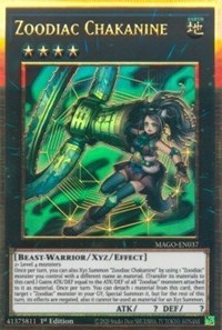 Zoodiac Chakanine [MAGO-EN037] Gold Rare Yu-Gi-Oh!