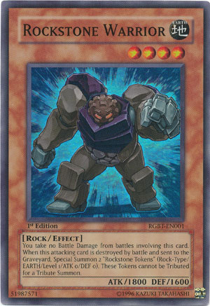 Rockstone Warrior [RGBT-EN001] Super Rare Yu-Gi-Oh!
