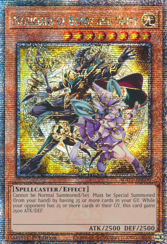Magicians of Bonds and Unity (Quarter Century Secret Rare) [AGOV-EN000] Quarter Century Secret Rare Yu-Gi-Oh!
