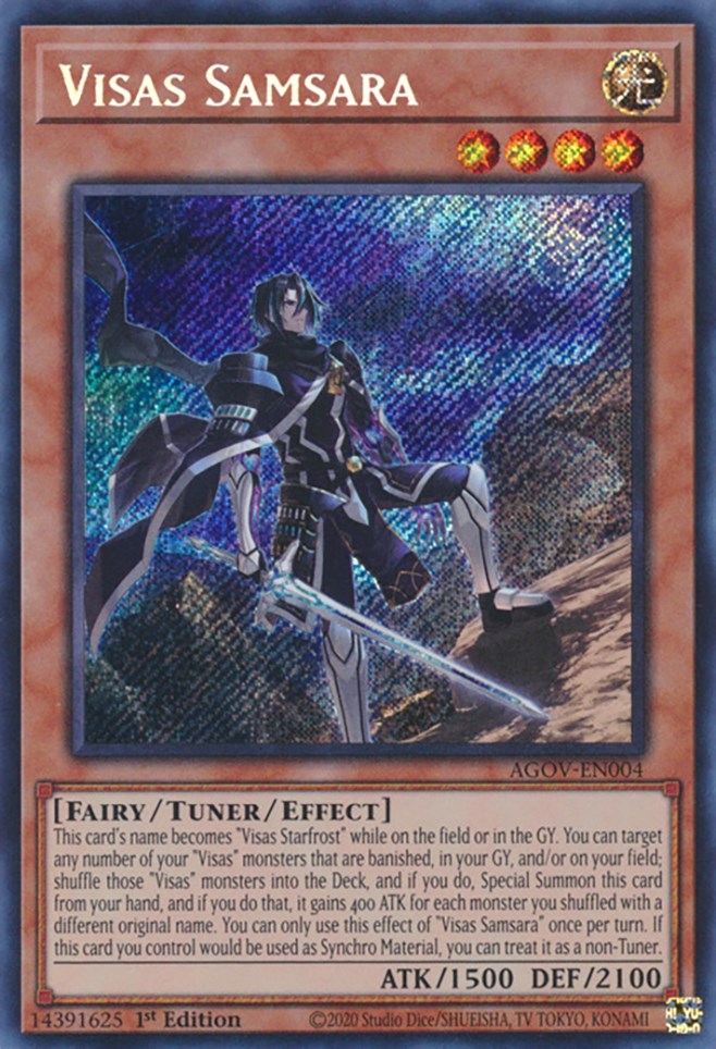Visas Samsara [AGOV-EN004] Secret Rare Yu-Gi-Oh!