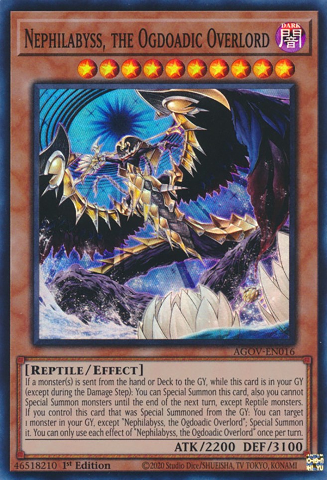 Nephilabyss, the Ogdoadic Overlord [AGOV-EN016] Super Rare Yu-Gi-Oh!