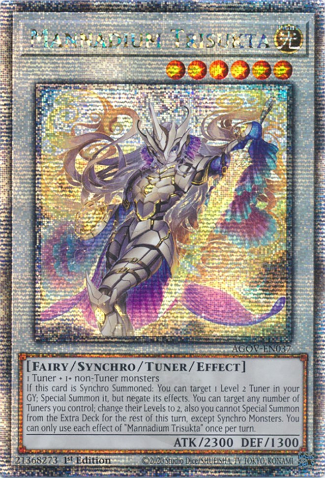 Mannadium Trisukta (Quarter Century Secret Rare) [AGOV-EN037] Quarter Century Secret Rare Yu-Gi-Oh!
