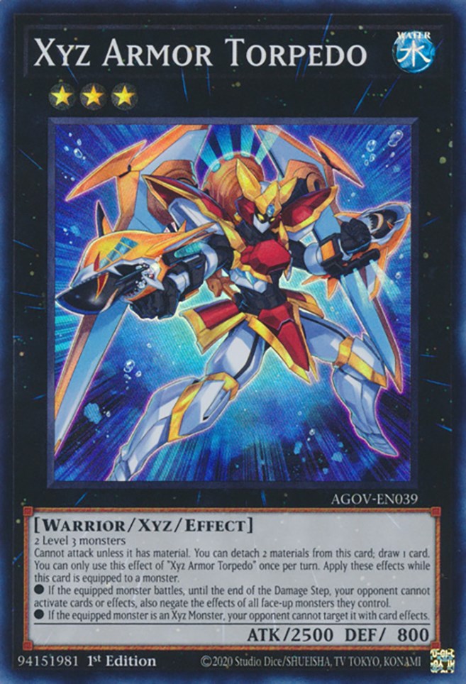 Xyz Armor Torpedo [AGOV-EN039] Super Rare Yu-Gi-Oh!