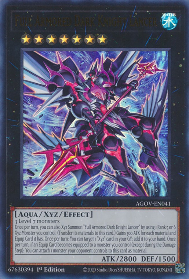 Full Armored Dark Knight Lancer [AGOV-EN041] Ultra Rare Yu-Gi-Oh!
