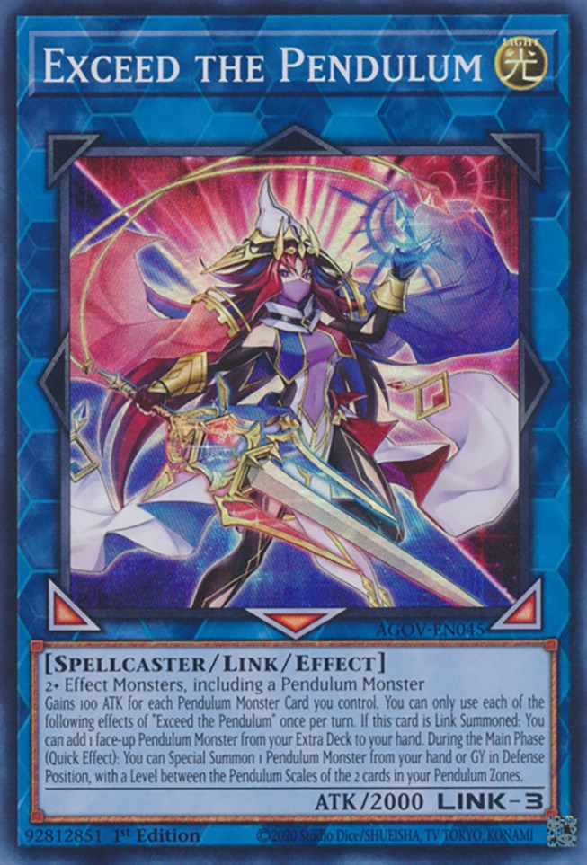 Exceed the Pendulum [AGOV-EN045] Super Rare Yu-Gi-Oh!