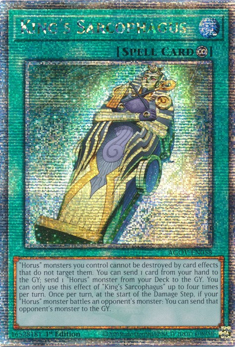 King's Sarcophagus (Quarter Century Secret Rare) [AGOV-EN058] Quarter Century Secret Rare Yu-Gi-Oh!