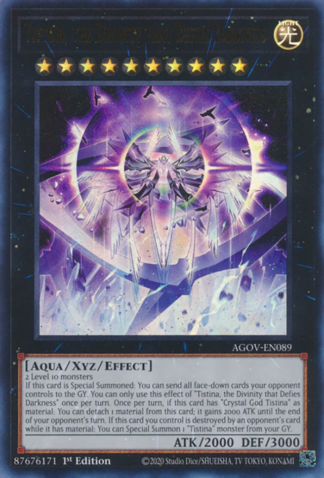 Tistina, the Divinity that Defies Darkness [AGOV-EN089] Ultra Rare Yu-Gi-Oh!