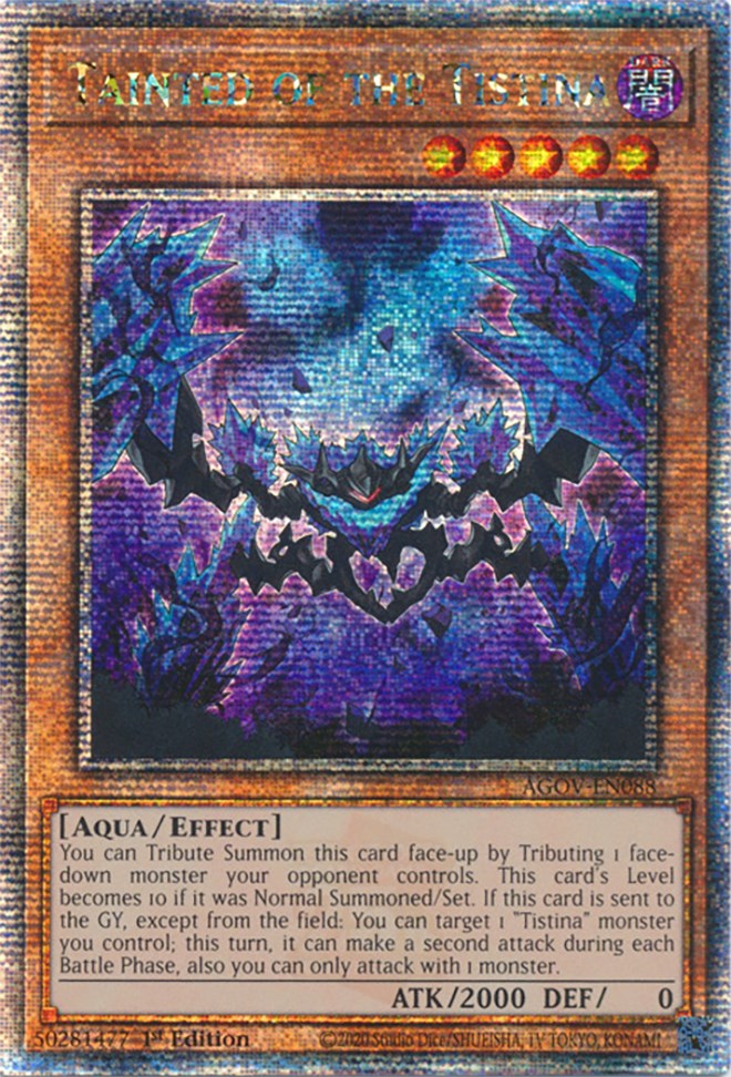 Tainted of the Tistina (Quarter Century Secret Rare) [AGOV-EN088] Quarter Century Secret Rare Yu-Gi-Oh!
