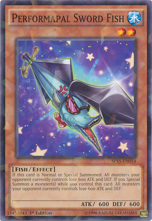 Performapal Sword Fish [SP15-EN014] Shatterfoil Rare Yu-Gi-Oh!