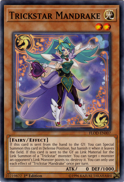 Trickstar Mandrake [FLOD-EN007] Common Yu-Gi-Oh!
