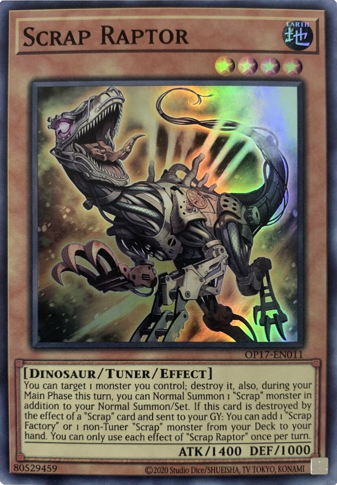 Scrap Raptor [OP17-EN011] Super Rare Yu-Gi-Oh!