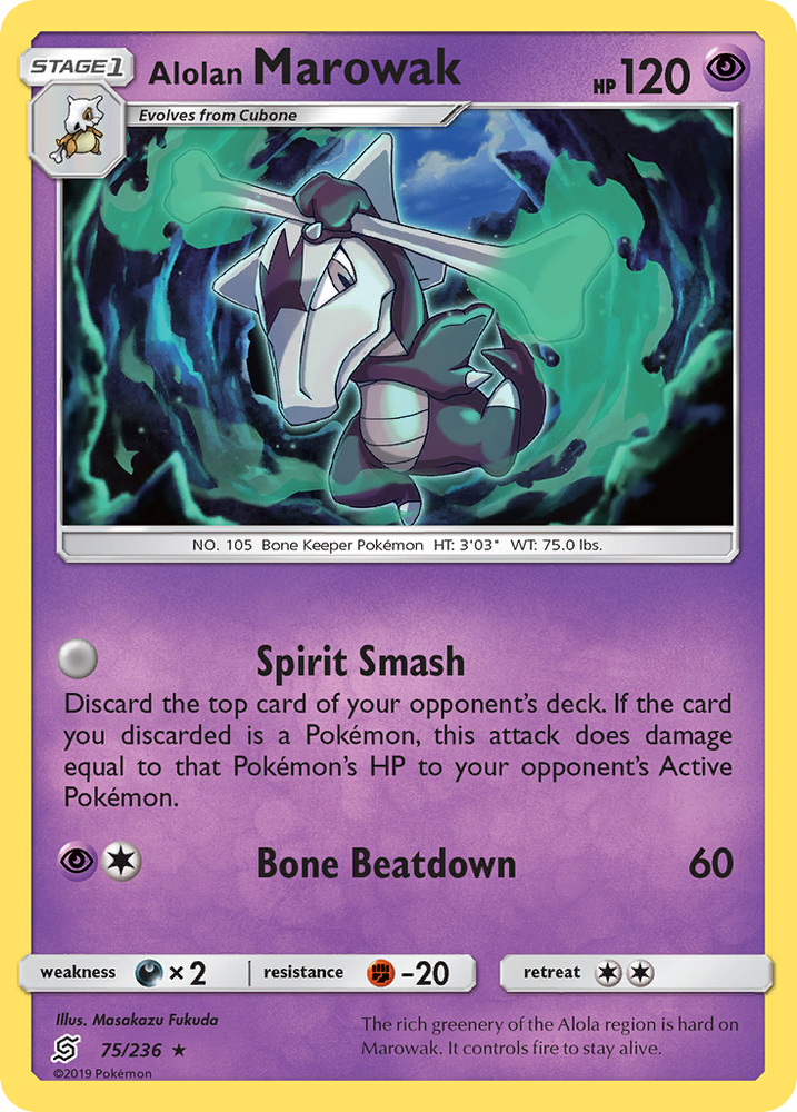 Alolan Marowak (75/236) [Sun & Moon: Unified Minds] Pokémon