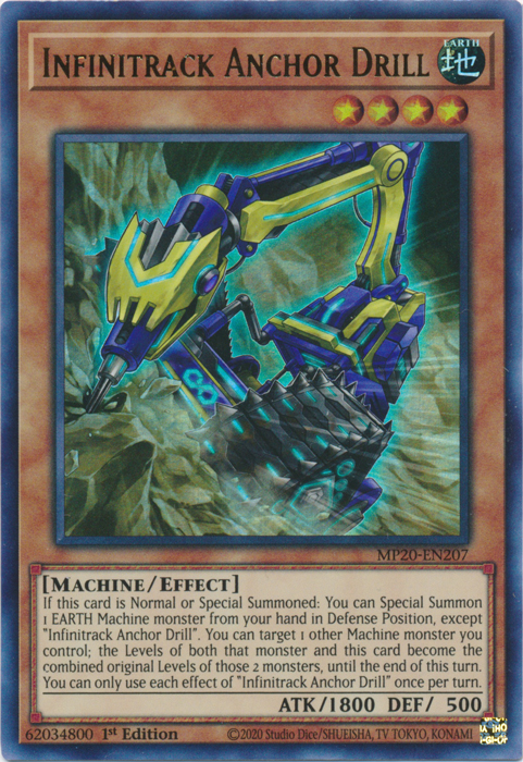 Infinitrack Anchor Drill [MP20-EN207] Ultra Rare Yu-Gi-Oh!