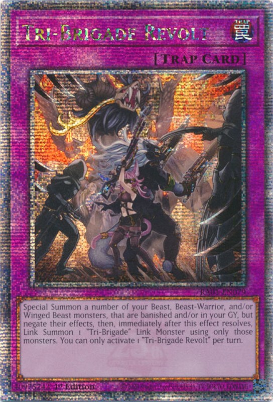 Tri-Brigade Revolt [RA01-EN079] Quarter Century Secret Rare Yu-Gi-Oh!