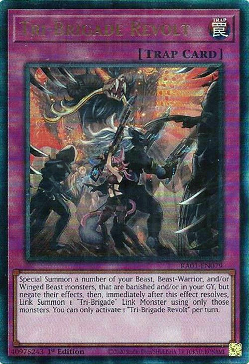 Tri-Brigade Revolt [RA01-EN079] Prismatic Ultimate Rare Yu-Gi-Oh!