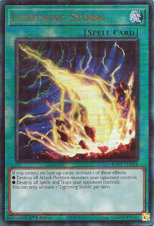 Lightning Storm [RA01-EN061] Prismatic Ultimate Rare Yu-Gi-Oh!