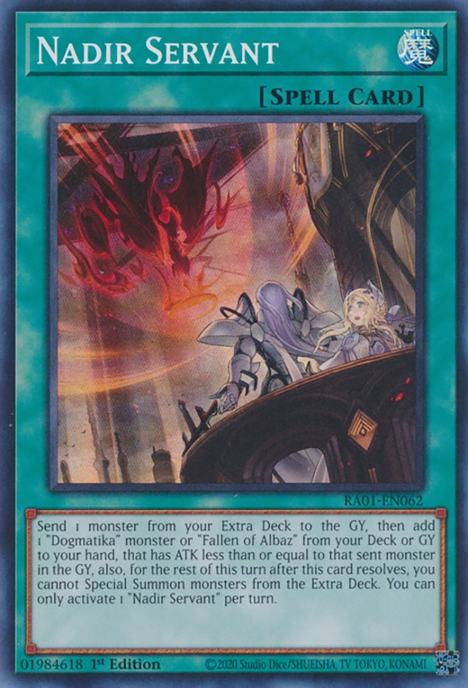 Nadir Servant [RA01-EN062] Super Rare Yu-Gi-Oh!
