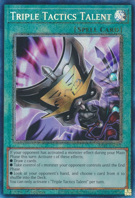 Triple Tactics Talent [RA01-EN063] Prismatic Collector's Rare Yu-Gi-Oh!