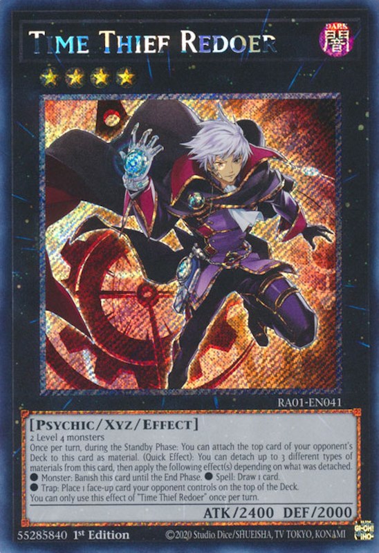 Time Thief Redoer [RA01-EN041] Platinum Secret Rare Yu-Gi-Oh!