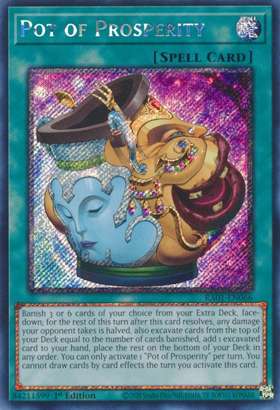 Pot of Prosperity [RA01-EN066] Platinum Secret Rare Yu-Gi-Oh!