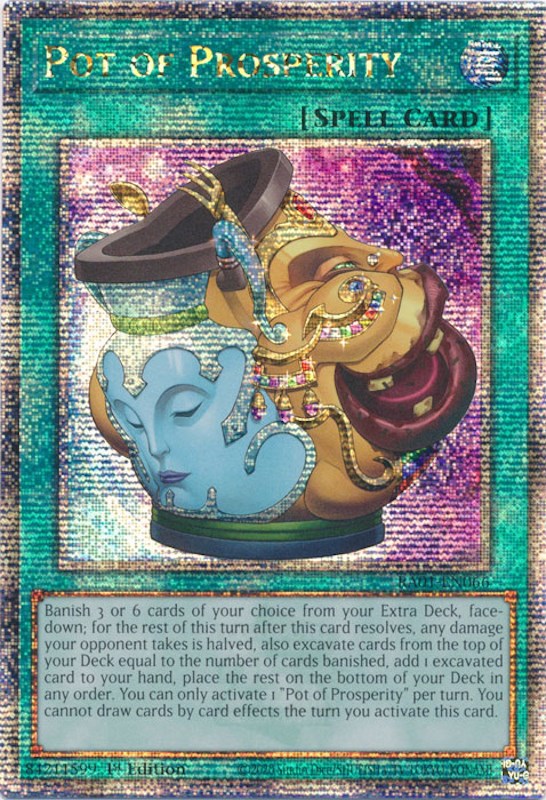 Pot of Prosperity [RA01-EN066] Quarter Century Secret Rare Yu-Gi-Oh!